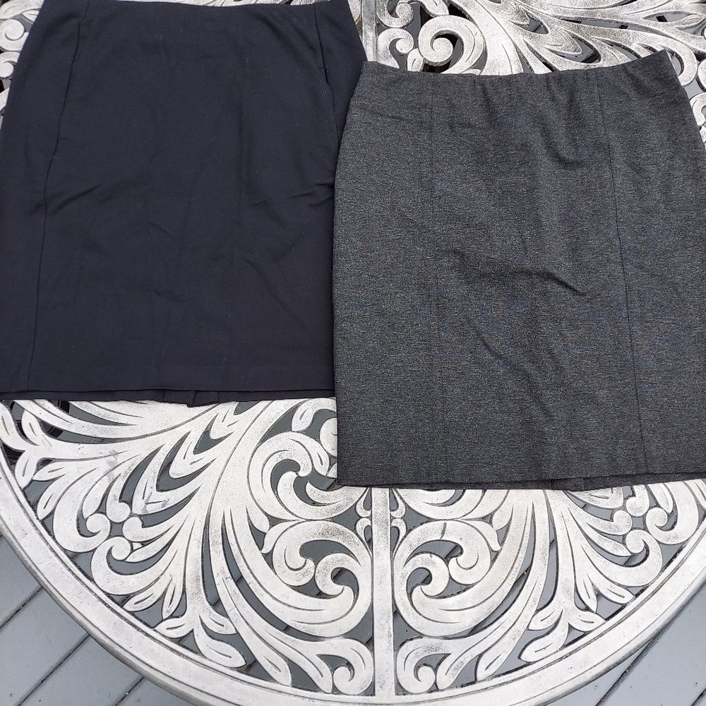 Two j jill ponte knit skirts